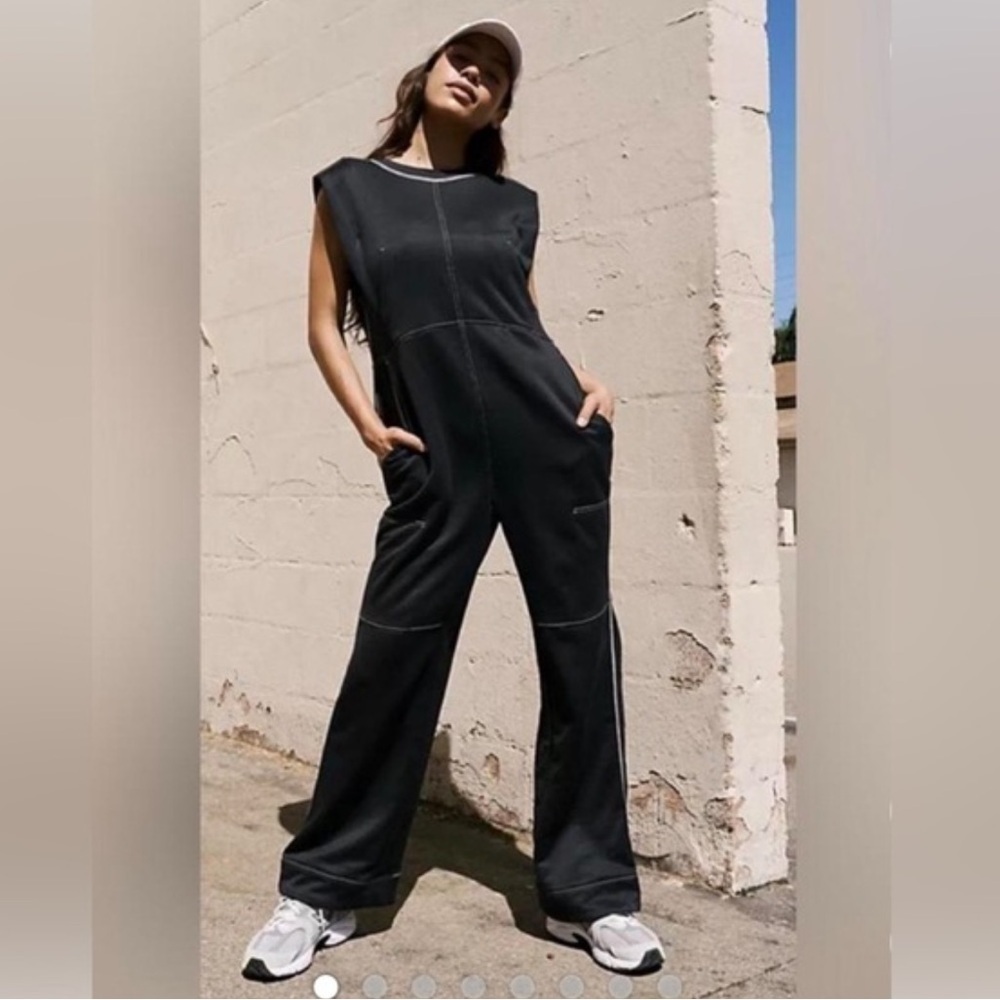Free People Movement Onesie Jumpsuit Women’s Small Switch Up Wide Leg Pants U